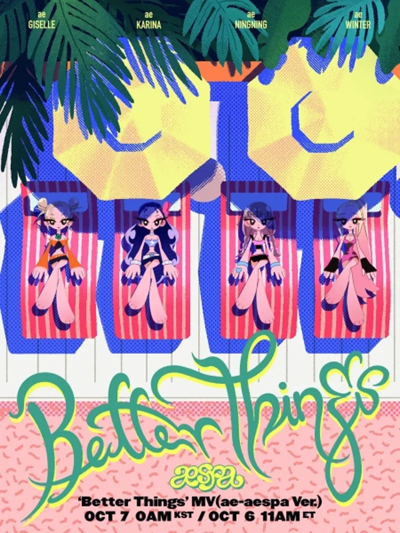 La vidéo musicale 'Better Things' d'aespa est maintenant sur YouTube