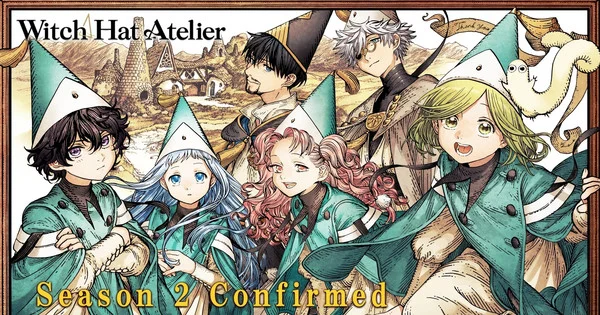 La deuxième saison de l'anime Witch Hat Atelier confirmée