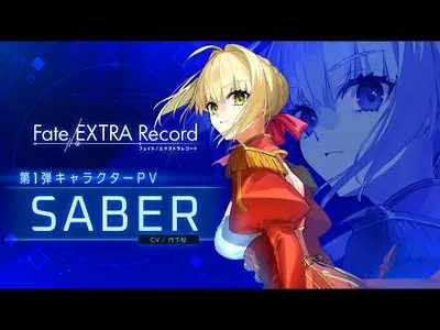 Fate/EXTRA Record Debuts Saber Character Trailer Ahead of January Launch