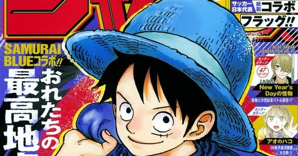 One Piece : Luffy en tenue Samurai Blue pour une collaboration avec la FIFA World Cup