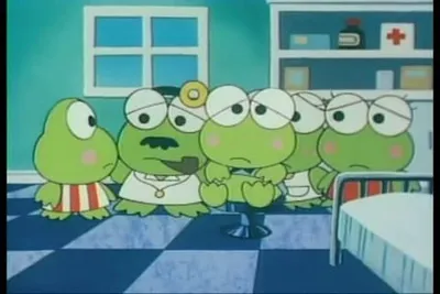 Keroppi in Find the Pink Mushroom