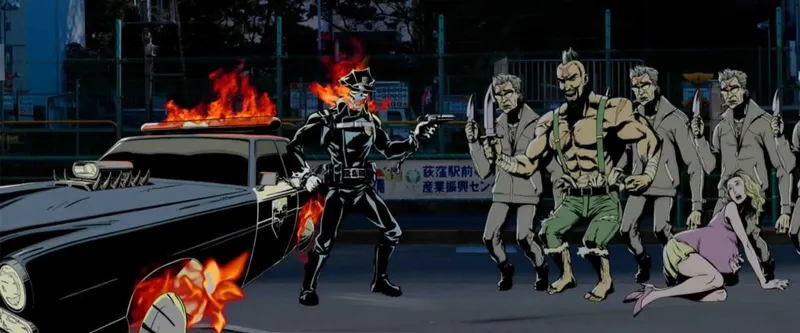 Inferno Cop est disponible sur YouTube et Crunchyroll