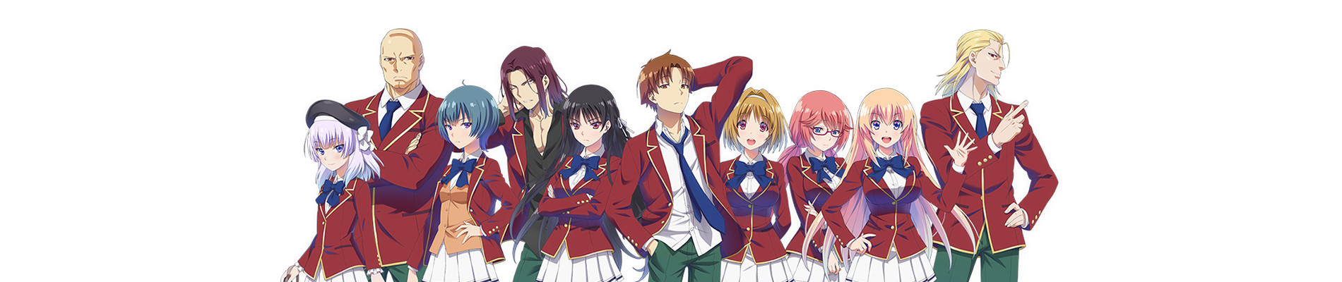 La première saison de Classroom of the Elite disponible sur YouTube et Crunchyroll
